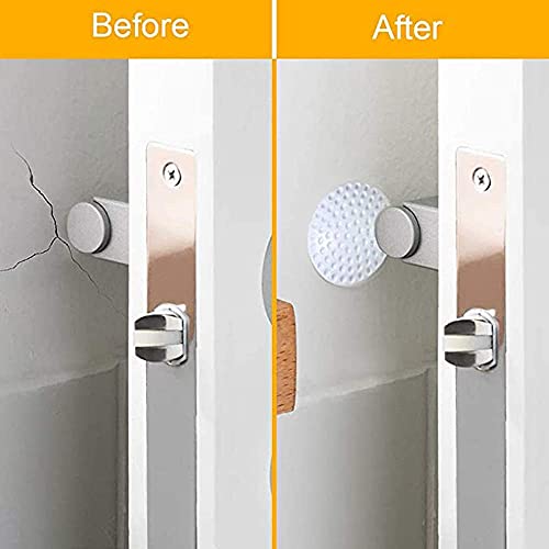 Image of Nibbler Door Handle Wall Protector, Soft Silicone Stopper with Strong Adhesive, Anti-Collision Door Knob Bumper, Protects Walls from Damage, Fits Glass, Wood, Metal, Ceramic & Wallpaper (Pack of 8)