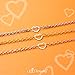 555Jewelry Womens Stainless Steel Chain Link Multiple Hollow Love Heart Shape Section Pendant Single Clasp Lock Jewelry Accessory Ladies Women Adults Necklace, Pink Rose Gold 22 Inch