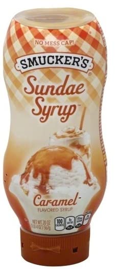 Miniatura 4 de Sundae Jarabe, caramelo de mantequilla, chocolate y caramelo, 20 onzas (paquete de 3)  con esparcidor Make Your Day