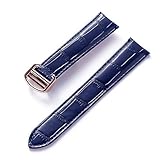 cartier tank anglaise femme interface sangle : port plat YingYou Compatible Avec Cartier Tank London Solo Key Bracelet En Cuir Boucle Déployante Rouge Bleu Gris Vert Marron Bracelet De Montre En Cuir Accessoires(Dark blue rose,13)