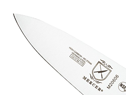 Mercer Culinary M20606 Genesis 6-Inch Chef's Knife, Black