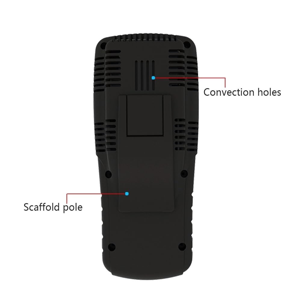 8 in 1 Monitor di qualità 'aria Rilevatore di formaldeide Misurazione professionale Formaldeide PM2.5/TVOC/HCHO Temperatura e umidità