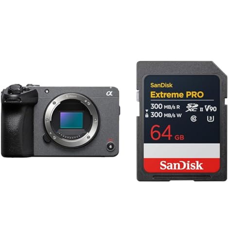 SONY(\j[) APS-C Cinema Line FX30 {fB(YȂ) ILME-FX30B + SanDisk SDJ[h 64GB SDXC Class10 UHS-II V90 ǎő300MB/s SanDisk Extreme 