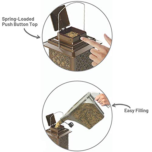 image for More Birds 105IN, 3.6 lb Seed Capacity, Copper Finish Stokes Select, M