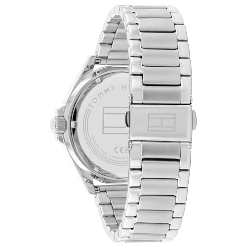 Image of Tommy Hilfiger Analog Navy Dial Stainless Steel Strap Watch for Men