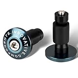 Goldfire Motorcycle 7/8'' Handle Bar End Weights Handlebar Grips Cap Anti Vibration Silder Plug Fits for Yamaha Kawasaki Dirt Bike (Titanium)