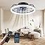 Deckenventilator Mit LED-Beleuchtung 50cm - 6 Geschwindigkeiten, App-Steuerung