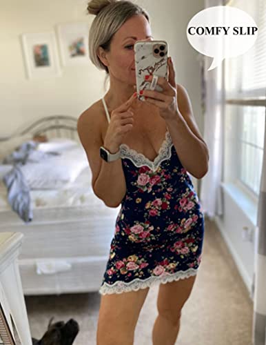 Avidlove Lingerie For Women Sexy Sleepwear Lace Babydoll Chemise Langeray Cotton Nightgowns Outfits (Pattern 7,L) #TOP2