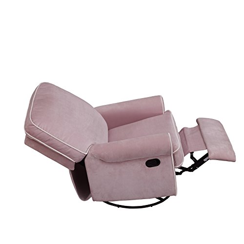 Pulaski Home Comfort Birch Hill Swivel Glider Recliner, 36" X 37.5" X 40", Pink #TOP5