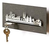 Lübeck-Skyline-Schlüsselbrett - Ideal zum Verschenken und/oder Selbstbehalten, besonders für Lübeck-Fans, Besucher und Liebhaber