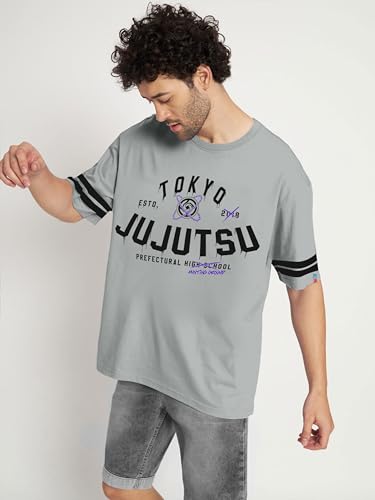 Image of ComicSense.xyz Unisex Anime Oversized T Shirts for Men and Women, Heavenly Restriction Club Drop Shoulder Tee