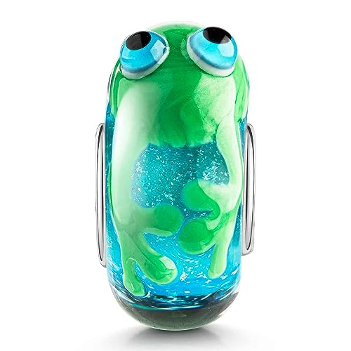 MATERIA in vetro di Murano con perline turchese