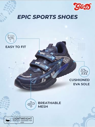 Image of G&D Epic Kids Casual Shoes for Boys & Girls | Lightweight Comfortable Sneakers, Play and Outdoor Activities