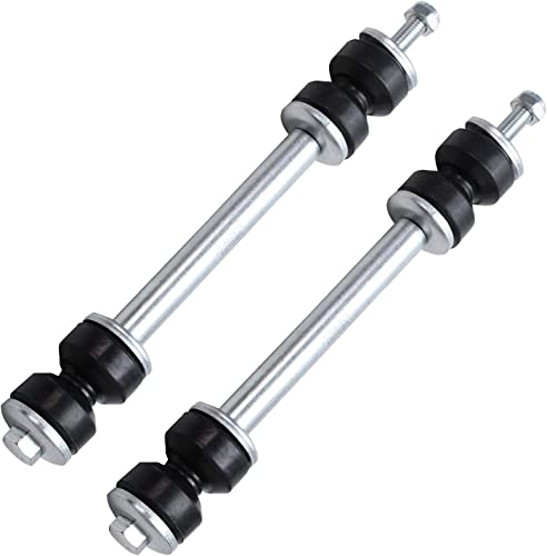 Image of Detroit Axle - 6pc Front End Control Arms Kit for 2011-2019 Chevy Silverado 2500 3500 HD GMC Sierra 2500 3500 HD, 4 Upper Lower Control Arms w /Ball Joints 2 Sway Bar Links Replacement