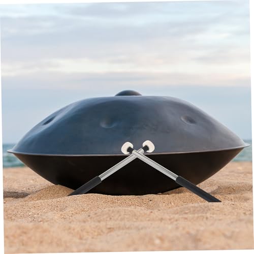 Baquetas para batería YARNOW con mango antideslizante de metal y cabeza de fieltro, modelo YRMCI6Q013PI53088N54V1, color negro, tamaño 2B, juego de 2 piezas miniatura 7