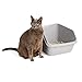So Phresh by Petco Scatter Shield High-Back Litter Box Grey Large 18.5