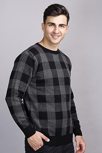 Image of GODFREY Full Sleeve Woolen Sweater for Man Winter Wear - Round Neck Pullover Regular Fit