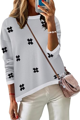 Image of Zeagoo Sweaters for Women Fall Outfits Trendy 2025 Long Sleeve Shirts Bussiness Casual Knit Pullover Sweater Tops
