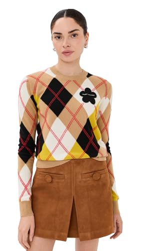 Marc Jacobs Women's Preppy Daisy Argyle Crewneck