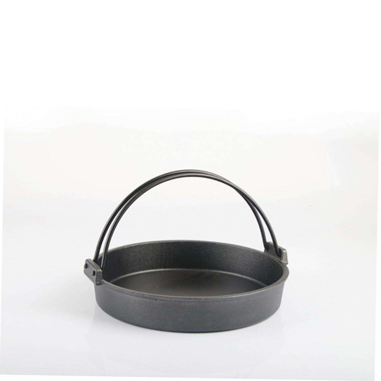 Olla de Hierro Fundido Negra de Doble Asa para Cocina