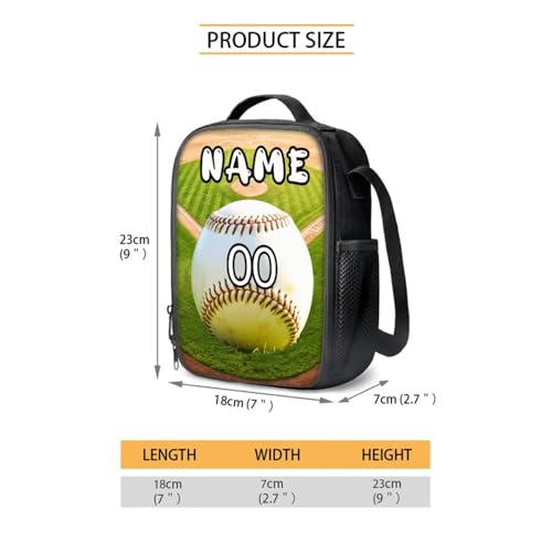 YEXIATODO Baseball Customized Backpack for Boys Middle School Kids Backpack with Lunch Box Pencil Case Toddler Elementary Secondary Schoolbag Book Bag Set 5 In 1 Back to School Supplies4