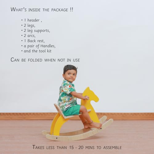 Image of Traditional Rocking Horse- Blue