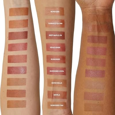Nudestix Nudies Bronze All Over Matte Bronzing Stick 3-in-1 Cream Bronzer للخدود والعينين والشفتين مع فرشاة مدمجة | محيط طبيعي وتوهج قبل الشمس