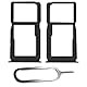 IS-TECK SIM-Kartenhalter Ersatz SIM-Tray Kompatibel mit Huawei P30 Lite/New Edition inklusive SIM-Nadel SIM-Kartensteckplatz (Schwarz)