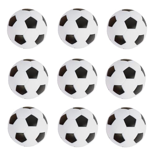 zeyce Pack of 9 Foosball Balls Mini Soccer Balls - Small Soccer Ball Replacements for Foosball Table...