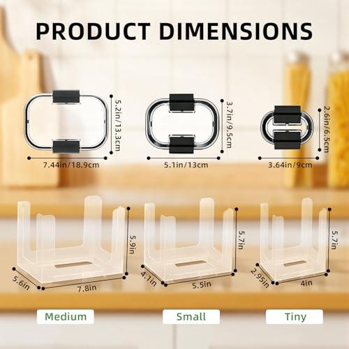 Image of Lid Organizer for Rubbermaid Brilliance, Fits 0.5, 1.3, 3.2 & 4.7 Cup
