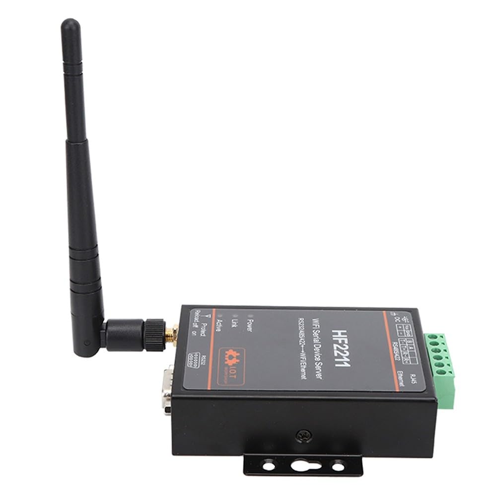 HF-2211 Servidor serial industrial RS232 RS485 RS422 a Ethernet módulo convertidor con MIPS MCU 4 MB Flash para Modbus TCP TLS cifrado OTA Update Web Configuration Router Bruck