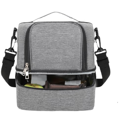 Bolsa de enfriador Picnic: enfriador de viaje a prueba de fugas aislada de 9.8 pulgadas para acampar, bolso impermeable portátil con espaciosos compartimentos, material resistente, almacenamiento de b