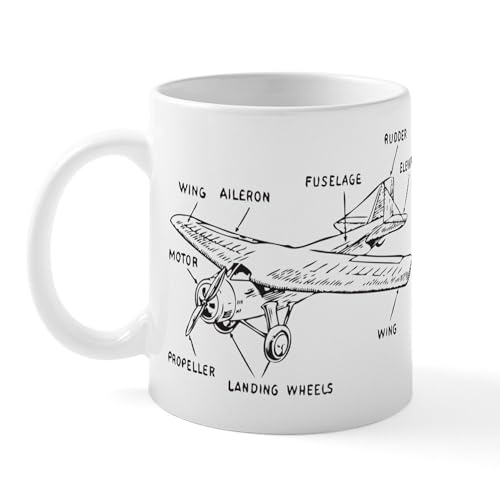 Taza de cerámica CaféPress avión pequeño 11 oz miniatura 1