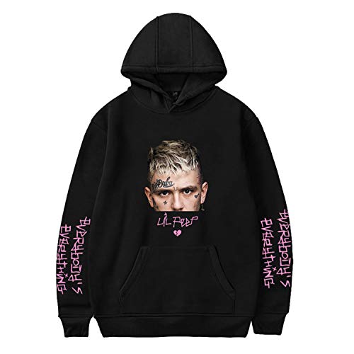 Thyoeun Unisex Peep Hoodie Portrait Printed Hooded Sweatshirt Hip Hop Rapper Sweater Jacket