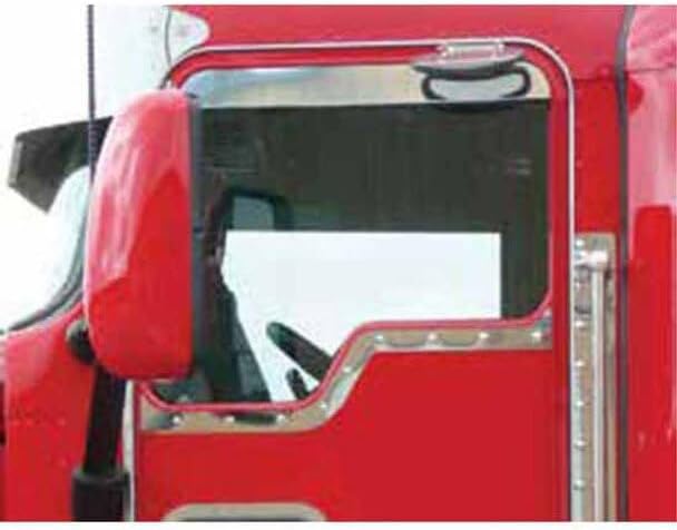 Technical Precision Replacement For KENWORTH T880 YEAR 2024 STAINLESS STEEL UNDER-WINDOW TRIM WITH DIMPLES