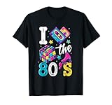 ropa años 80 para mujeres --La camiseta de los años 80 te llevará de vuelta a años de cortes de pelo de mullet, cintas de mezcla de casete y calentadores de piernas. Si creciste en los años 80, usa esta camisa genial en tu próxima fiesta de los 80.