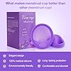 ACWOO Disque Menstruel Réutilisable, 2PCS Disque Menstruel Souple Et Étanche En Silicone, Disque Menstruel Set Avec Disque Menstruel S+ L, Disque De Conteneur En Silicone, Sacs De Rangement #4
