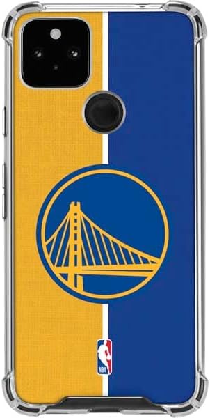 Skinit Clear Phone Case Compatible with Google Pixel 4a 5G - Officially Licensed NBA Golden State Warriors Canvas Design