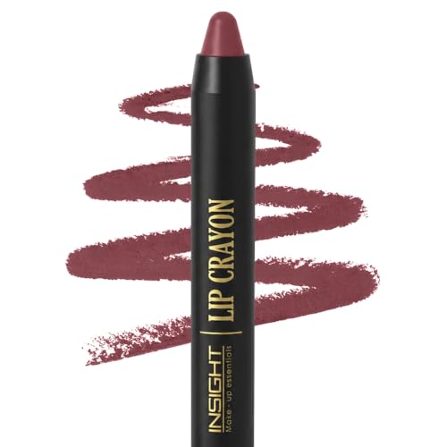 Image of INSIGHT Long Lasting Lip Crayon - All-Day Comfort | Matte Finish | Waterproof | Non-Transfer | Non-Sticky | Enriched with Vitamin E & Kojic Acid | Sharpenable Tip | Full Coverage | Lightweight Lipstick (Fantasy) - 7g