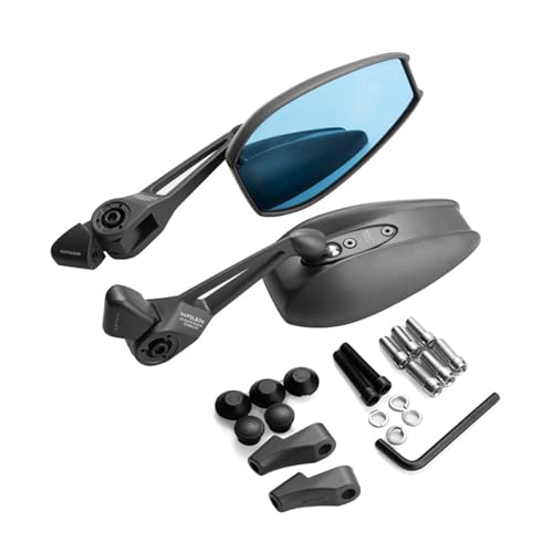 オートバイハンドルバーエンド調節可能なバックミラーリフレクター凸型アンチグレア U + B U1D 電気自動車用 2 個オートバイ角度調整可能多機能バックミラーホルダーリバースカメラ車