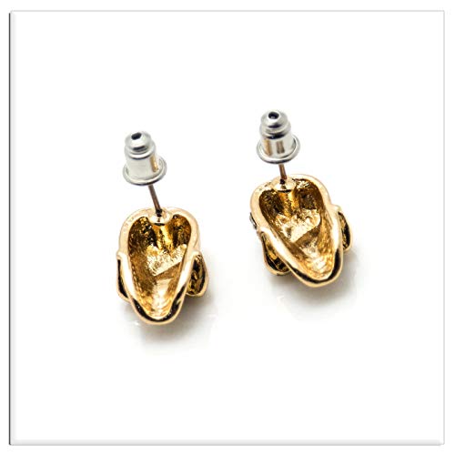 Xusamss Punk Body Piercing Earrings Crystal Skull Stud Earrings #TOP2