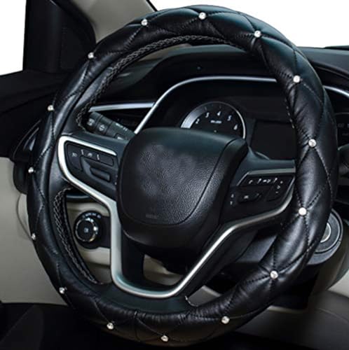 Imbottitura Per Cintura Di Sicurezza Crystal Diamond – Pelle PU Con Strass, Diamante Bianco, Accessorio Auto Donna, Taglia Unica