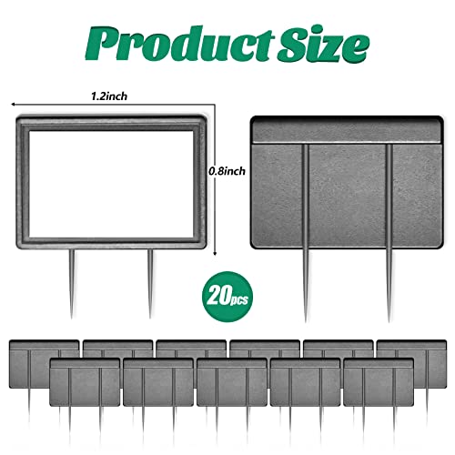 20 Pcs 20 Pieces Black Cubicle Pins Partition Pins Cubicle Accessories Fabric Partition Nameplate Brooch for Office Brooch Decor, Furniture, Office Signs, and Fabric Mounting - Image 3