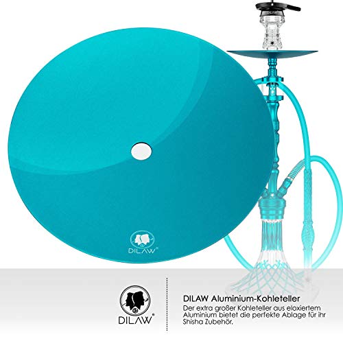DILAW® Shisha Basic Kohleteller Aluminium | 24cm Big Size | Wasserpfeife Hookah - Zubehör Kohle-Teller | passt… – Bild 3