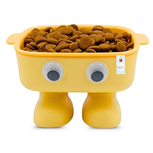 Image of Foodie Puppies Cat Detachable Food and Water Feeder - 300ml (Doodle Leg Bowl) | Durable, Anti Vomiting, Healthy Cat Bowl for Persian Cats Prevent Tipping Over | Feeder for Cats and Small Dogs
