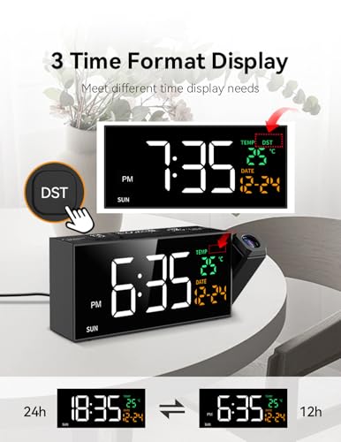 Netzu Projection Clock For Bedroom Ceiling thumb #5