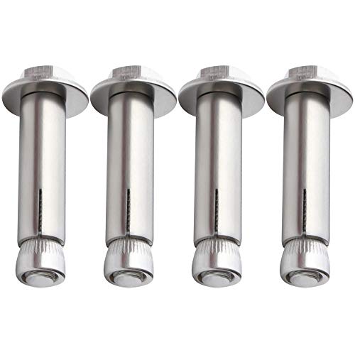 拡張ネジボルト、 コンクリート拡張ボルト ステンレススチール 外六角ナット付き 4個パック 複数サイズ(M10*100)