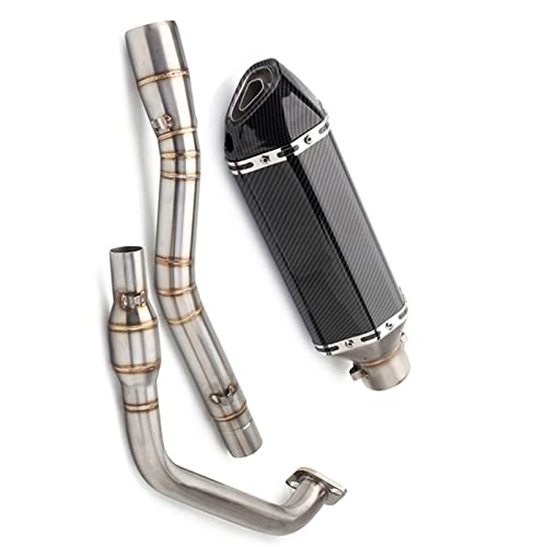 Ligne d'échappement moto complète avec silencieux DB Killer pour Yamaha R15 V3 MT125
