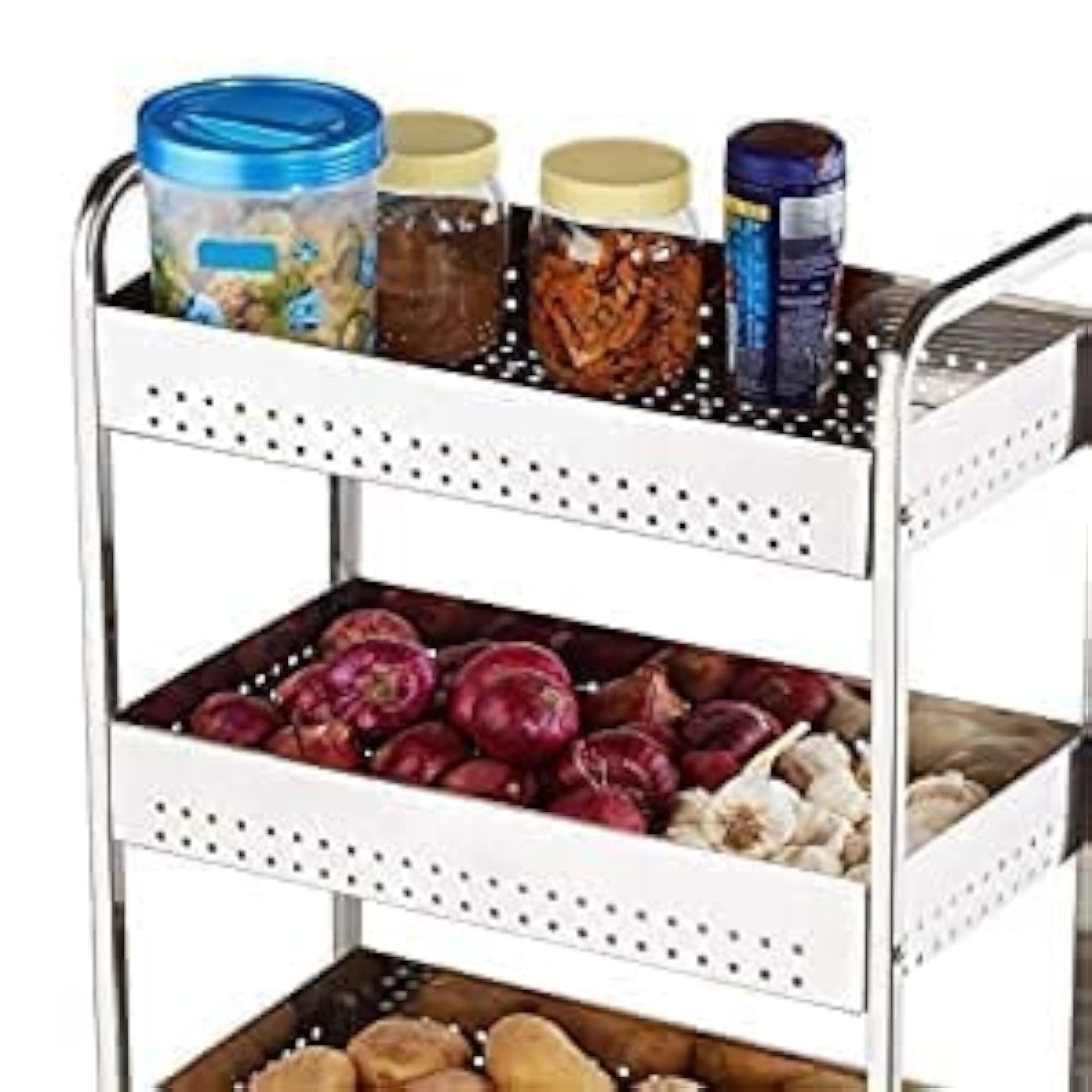 4 Layer Fruit and Vegetable Stand, Kitchen Storage Rack