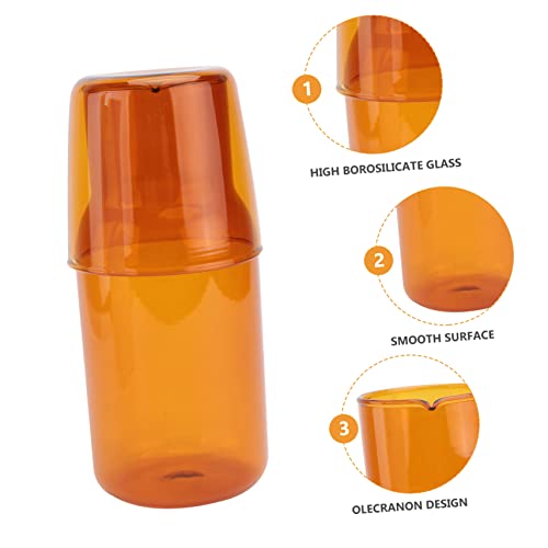 Set de vaso y tetera de vidrio transparente para hogar miniatura 3